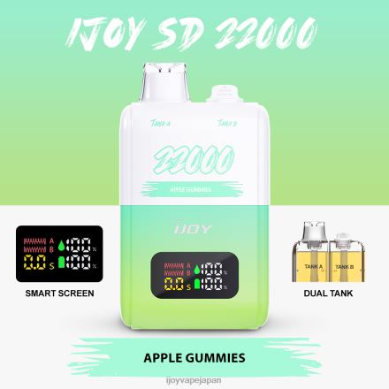 iJOY SD 22000 使い捨て TTJ8P145 IJOY Vape Review リンゴグミ